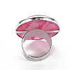 Adjustable Natural Mixed Gemstone Finger Rings G-S359-307-3