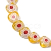 Handmade Millefiori Lampwork Beads Strands LAMP-G166-15H-3