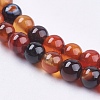 Natural Agate Bead Strands G-R173-4mm-05-3