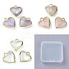 3Pcs 3 Styles Natural Amethyst & Rose Quartz & Quartz Crystal Pendants G-BC0001-64-1