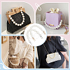 PandaHall Elite 2Pcs 2 Colors Resin Imitation Pearl Bead Bag Straps FIND-PH0008-24B-3