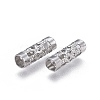 Tarnish Resistant 304 Stainless Steel Tube Beads STAS-P236-17P-2