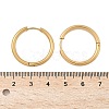 Ion Plating(IP) 304 Stainless Steel Huggie Hoop Earrings EJEW-F111B-25mm-G-3
