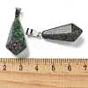 Dyed Natural Marble Pointed Pendants G-B127-15P-04-3