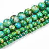Baking Paint Glass Beads Strands DGLA-N003-10mm-B04-2