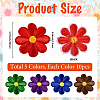 50Pcs 5 Colors Computerized Embroidery Cloth Iron on/Sew on Patches PATC-CY0001-17B-2