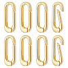 8Pcs Brass Spring Gate Rings KK-BC0015-69G-1
