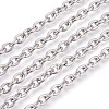 Non-Tarnish 201 Stainless Steel Cable Chains CHS-L017-09E-01-1