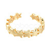 Adjustable Brass Cuff Rings RJEW-M135-04G-2