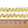Transparent Electroplate Glass Beads Strands EGLA-F152A-FR01-01-4