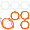 14Pcs 2 Colors Silicone Jar Gaskets AJEW-CN0007-09-1
