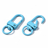 Spray Painted Alloy Swivel Snap Hooks Clasps X-PALLOY-T080-02-NR-6