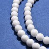 Synthetic White Agate Beads Strands G-D419-6mm-01-6