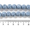 Synthetic Lava Rock Dyed Beads Strands G-H311-08C-06-5