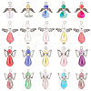 SUNNYCLUE 60Pcs 4 Style Electroplate Glass Pendants FIND-SC0004-05-1