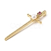 Brass Micro Pave Cubic Zirconia Pendants KK-H267-047G-01-2
