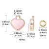 Heart Alloy Enamel Charms ENAM-YW0002-85C-3