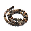 Natural Black Sunstone Beads Strands G-E576-01A-2