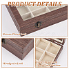 24-Slot Rectangle Wood Grain Imitation Leather Pendant Necklace Jewelry Storage Presentation Boxes CON-WH0095-33C-4