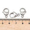 Tarnish Resistant 304 Stainless Steel Lobster Claw Clasps STAS-G035-I-4