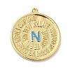 Rack Plating Brass Enamel Pendant KK-Q772-18G-1