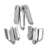 Electroplated Natural Quartz Crystal Graduated Beads Strands G-P315-A15-1