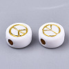Opaque Acrylic Beads PACR-N006-003B-3
