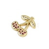 Brass Micro Pave Cubic Zirconia Pendants KK-M322-48G-04-2