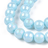 Electroplate Opaque Glass Beads Strands GLAA-T032-P4mm-AB10-3