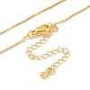 Brass Chain Necklaces NJEW-P309-10G-2