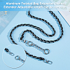1Pc Black PU Leather Alloy Purse Chains FIND-HS0001-91P-4