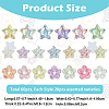 60Pcs 3 Styles UV Plating Transparent Acrylic Beads MACR-YW0004-71-3