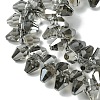 Transparent Electroplate Glass Beads Strands GLAA-K064-06A-PL01-3