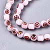 Round Millefiori Glass Beads Strands LK-P001-39-3