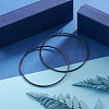 304 Stainless Steel Big Hoop Earrings EJEW-F105-02B-1