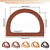 10Pcs 5 Colors Wood Bag Handles FIND-PH0010-72-2