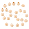 48 Pcs 12 Styles Unfinished Natural Wood European Beads WOOD-SC0001-31-1