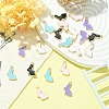 20Pcs 5 Colors Alloy Enamel Pendants ENAM-YW0003-01-5