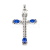 Tibetan Style Alloy Rhinestone Pendants PALLOY-P261-01AS-1