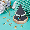 8Pcs Eco-Friendly Brass Enamel Pendants KK-BBC0008-76-4