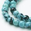 Synthetic Ocean White Jade Bead Strands G-J350-10mm-07-2