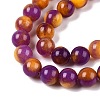 Dyed Natural White Jade Beads Strands G-T138-10mm-210-22-3