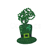 Plastic Hat Pendant Necklace with Ball Chains for Saint Patrick's Day FEPA-PW0001-176A-1