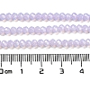 Baking Paint Transparent Glass Beads Strands DGLA-A034-J3mm-B06-5