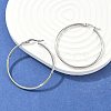 Tarnish Resistant 304 Stainless Steel Big Hoop Earrings X-EJEW-F105-06P-1