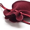 Velvet Bags Drawstring Jewelry Pouches TP-O002-C-07-3