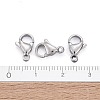 Tarnish Resistant 304 Stainless Steel Lobster Claw Clasps X-STAS-AB11-5