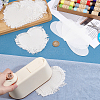 6Bags Polyester Blank Embroidery Sew on Cloth Patches PATC-PH0001-86C-3