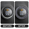 2Pcs Self Adhesive Zinc Alloy with Rhinestone Car Stickers STIC-CN0001-09-5