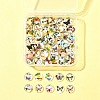 60Pcs Half Round with Butterfly Glass Cabochons GGLA-FS0001-16B-7